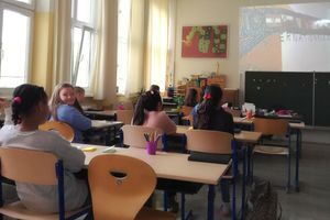 Besuch der Otto Glöckel Mittelschule am Tag der offenen Tür